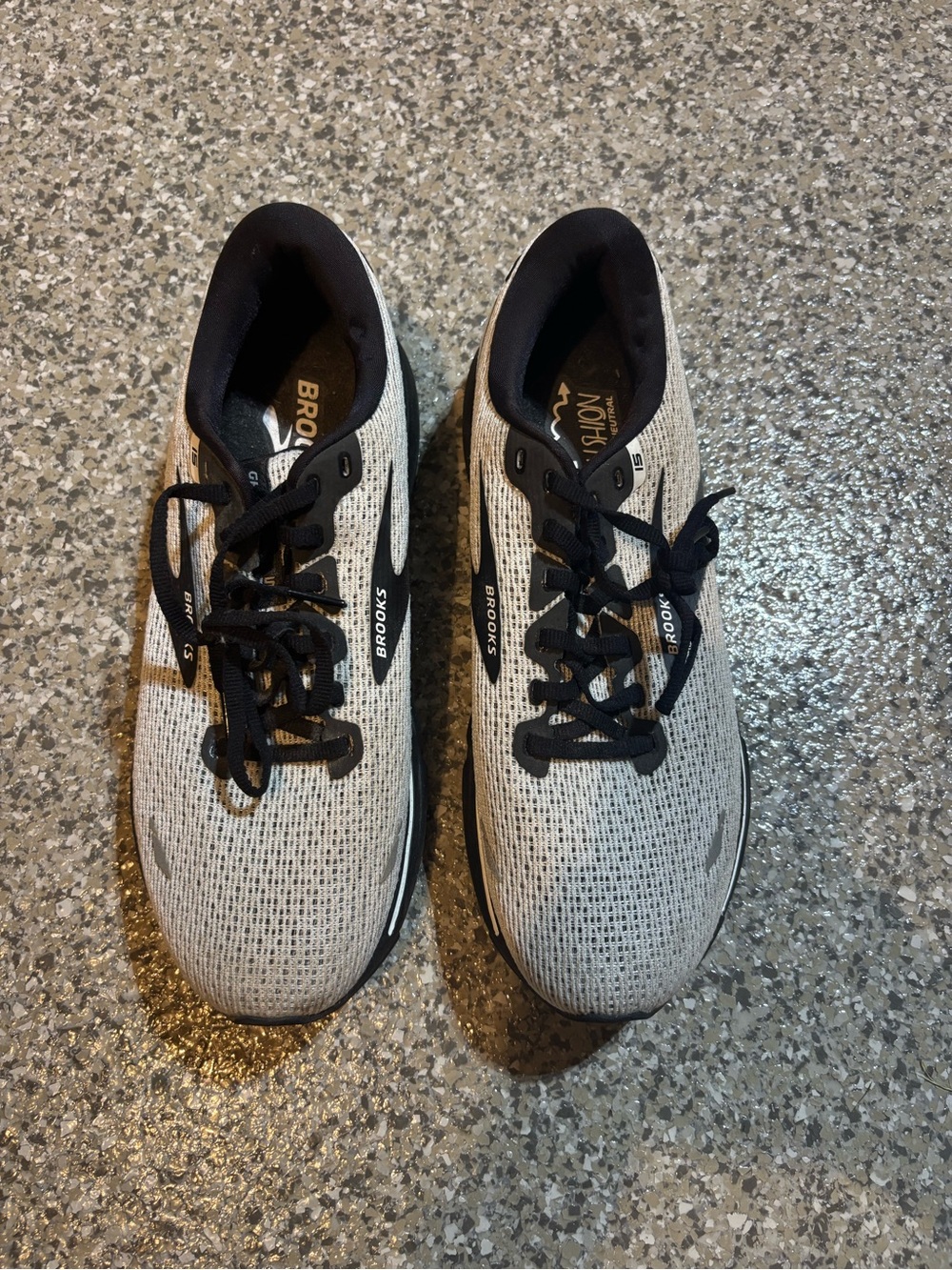 Brooks Men’s Athletic Running Shoes - Gray and Black Sneakers US 10